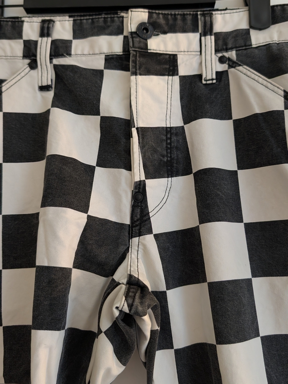 G-Star RAW Black and White Checker Cargo Pants Pharrell Willams Collab - Picture 12 of 14